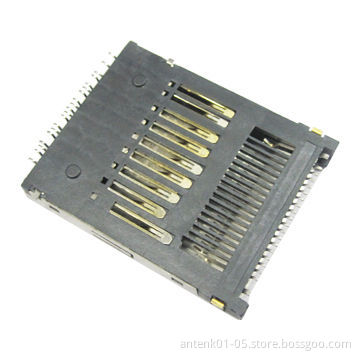 SIM Card Connector, Push Push (19-pin), Board Top